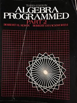 Paperback Algebra Programmed: Part 2 Book