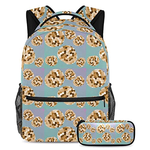 Sac à dos dégradé rose avec trousse fille garçon adolescent et sac de voyage étudiant