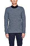  edc by ESPRIT Herren 127CC2I005 Pullover, Blau (Navy 400), Large