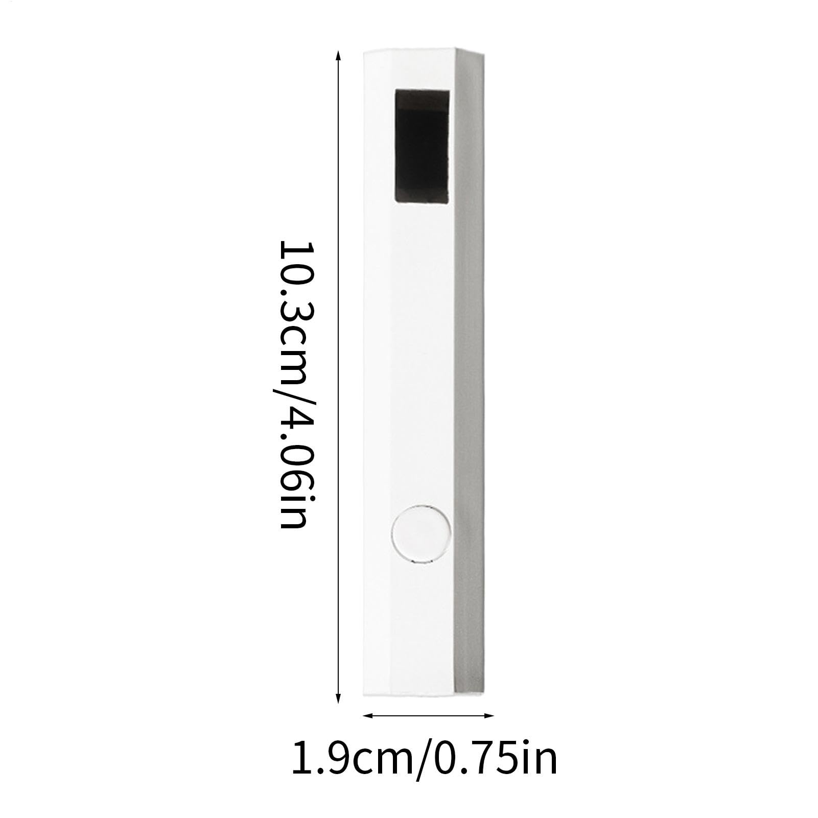 Luce UV portatile per unghie in gel, lampada UV ricaricabile per unghie, display a LED, con di ricarica di tipo C, torcia LED per nail art da donna (bianco)