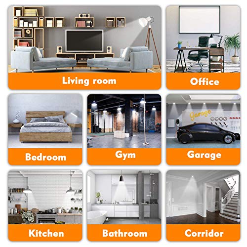 Whitepoplar Led Full Spectrum Light Bulb Light Therapy Bulb Dimmable Natrual Sunlight Bulb Sad Light Bulb Cool White 9W 5000K 2 Pack #TOP3