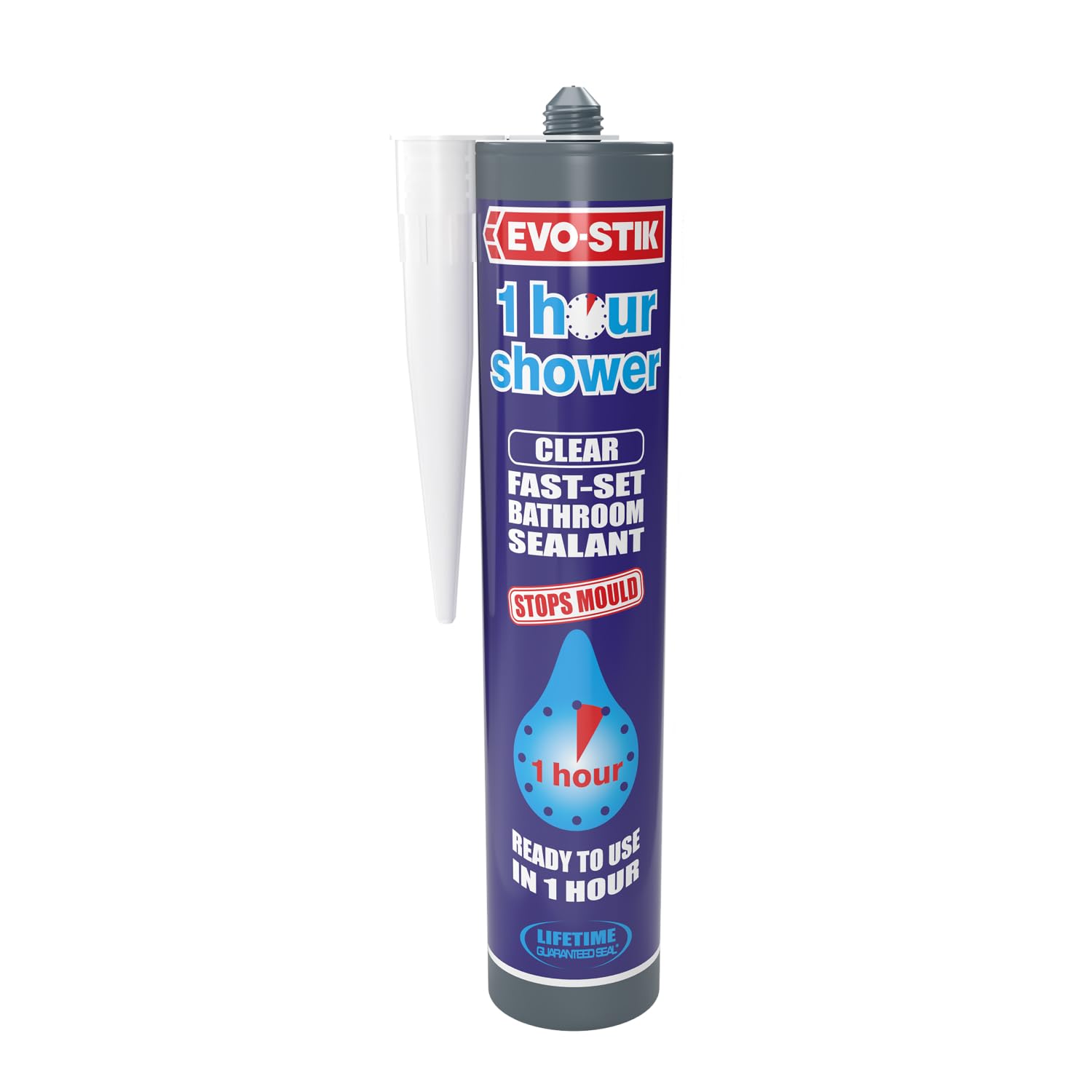 Evo-Stik - 1 Hour Shower Sealant Clear 310ml - 554641