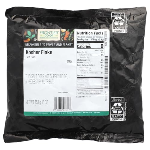 Frontier Bulk Salt, Kosher Flake, 16 Ounce miniatura 2