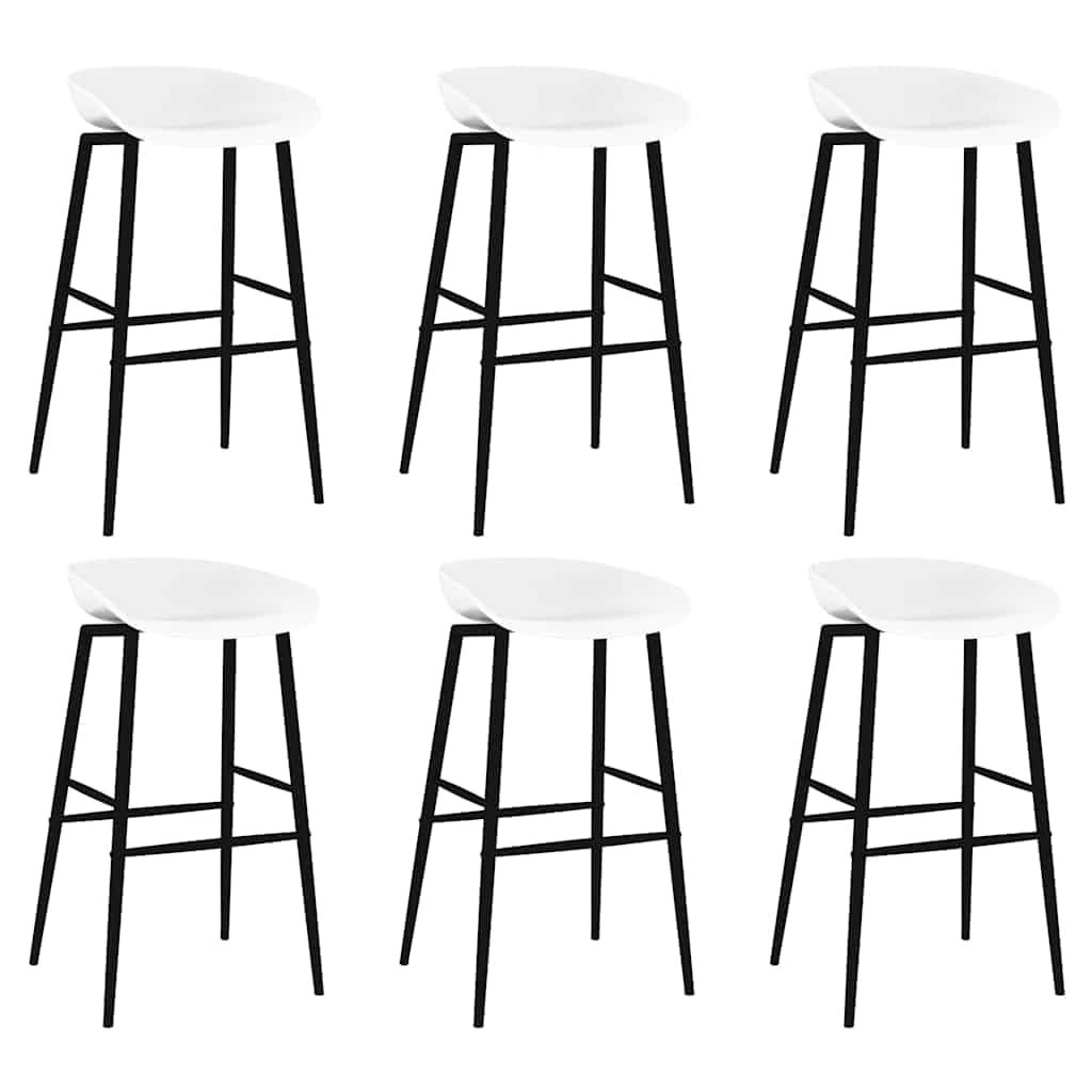 Ensemble de bar 7 pièces, table mange-debout et 6 tabourets de bar