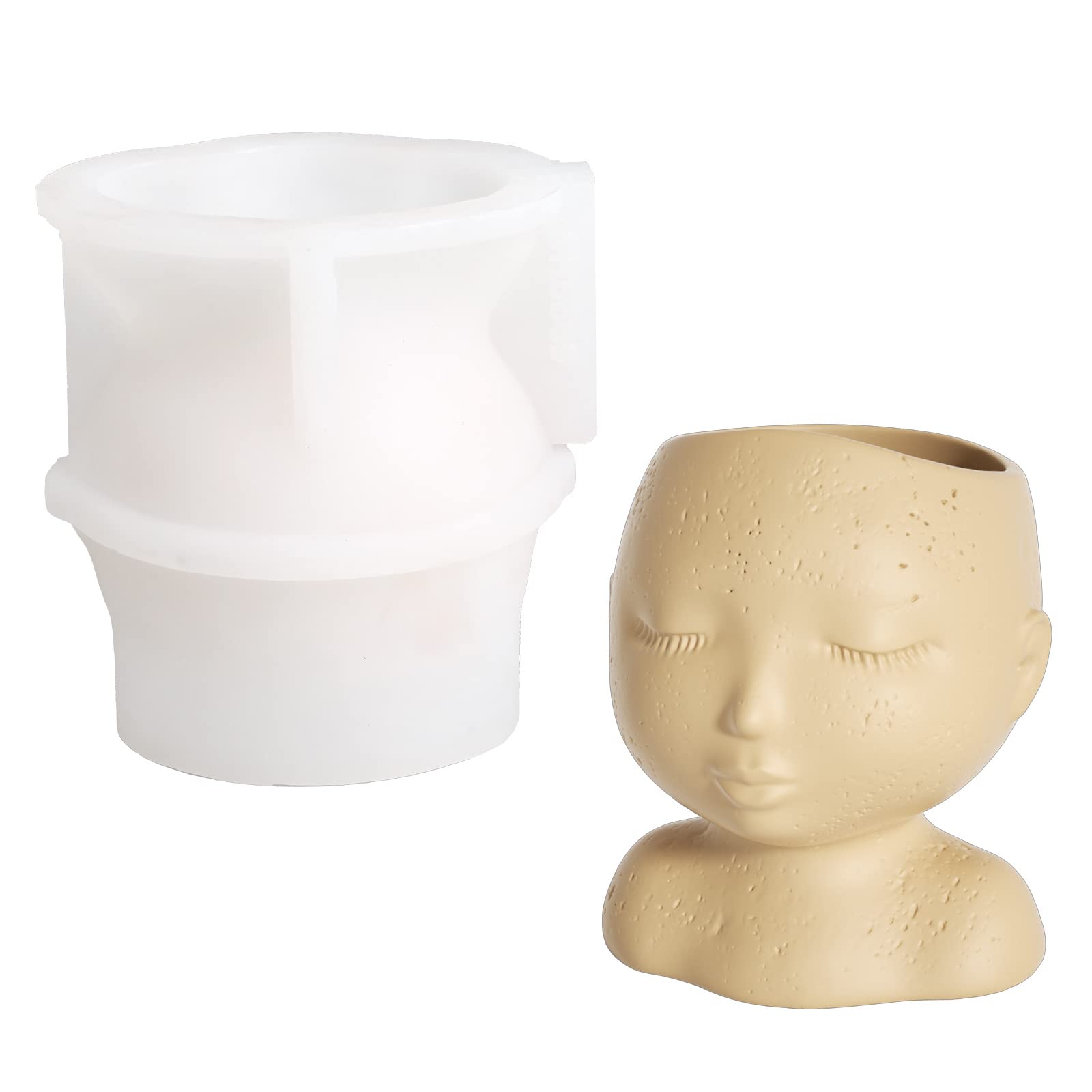 Moule pot de fleurs ciment BOOWAN NICOLE pour sublimer votre décoration de salon