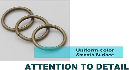Miniatura 3 de 100 anillos de salto abiertos de 0.787 pulgadas, conectores de joyería de bronce para hallazgos de joyería, suministros de fabricación, pulseras,