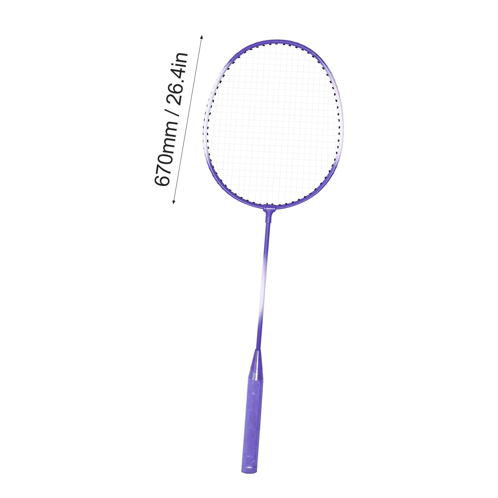 Set di racchette da badminton, 2 giocatori, kit completo con cock navetta, attrezzatura sportiva di alta qualità, per adulti e adolescenti, attrezzatura per il tempo libero durevole per giardino