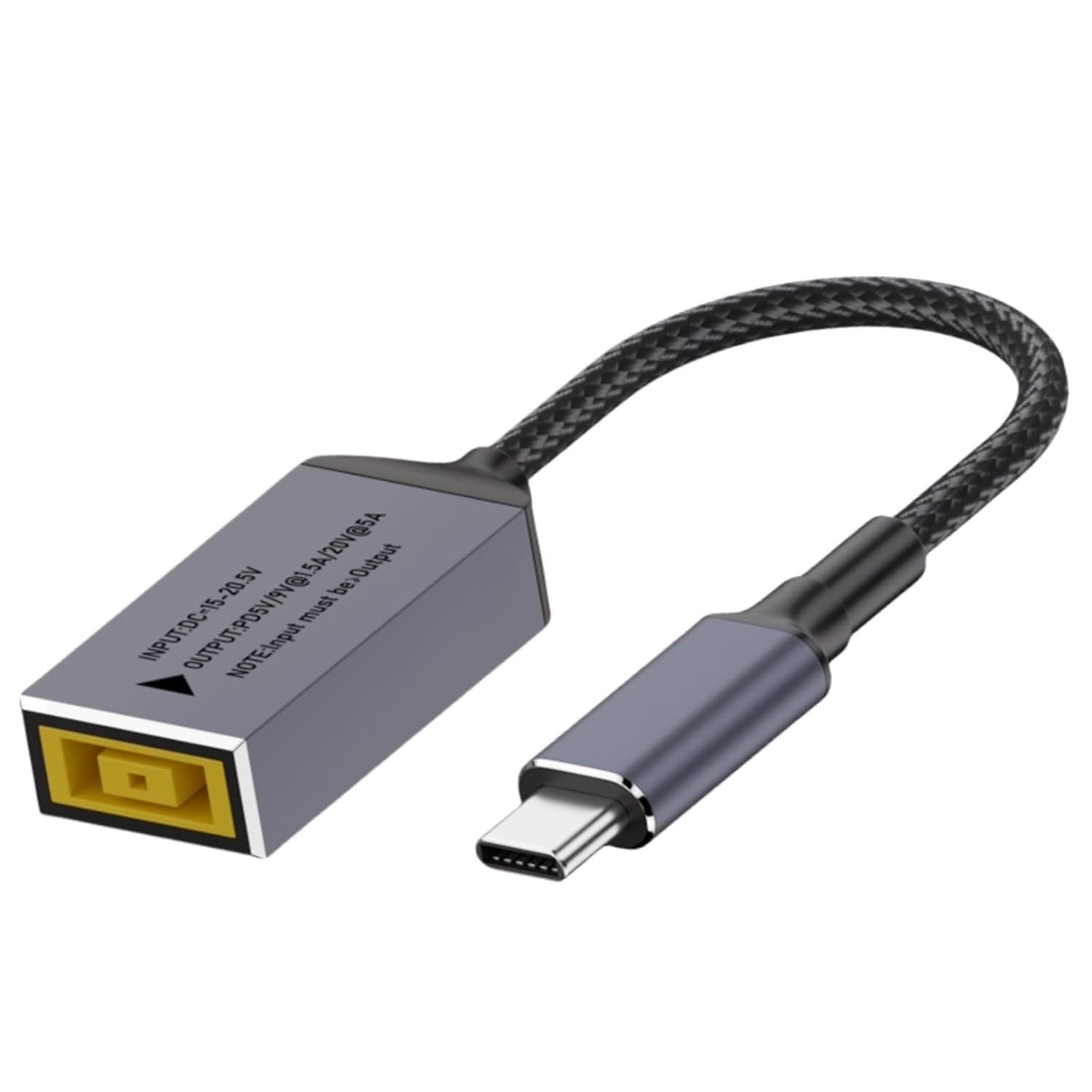 Wefly Slim Tip Female Input to USB C PD Male 100W Power Charging Cable, for Lenovo Square Mouth Power Adapter to USB Type-C PD Output 5V/9V/20V. Used to Charge USB-C Port Laptops,Phones,Tablets-image-49