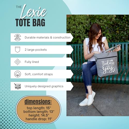 Brooke and Jess Designs - Choose Joy Lexie Tote Bag, Janie Makeup Bag, Keychain Accessory Gift Box4