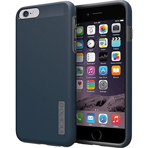 iPhone 6S Plus Case, Incipio DualPro Case Shock Absorbing Cover fits both Apple iPhone 6 Plus, iPhone 6S Plus - Navy Blue/Charcoal