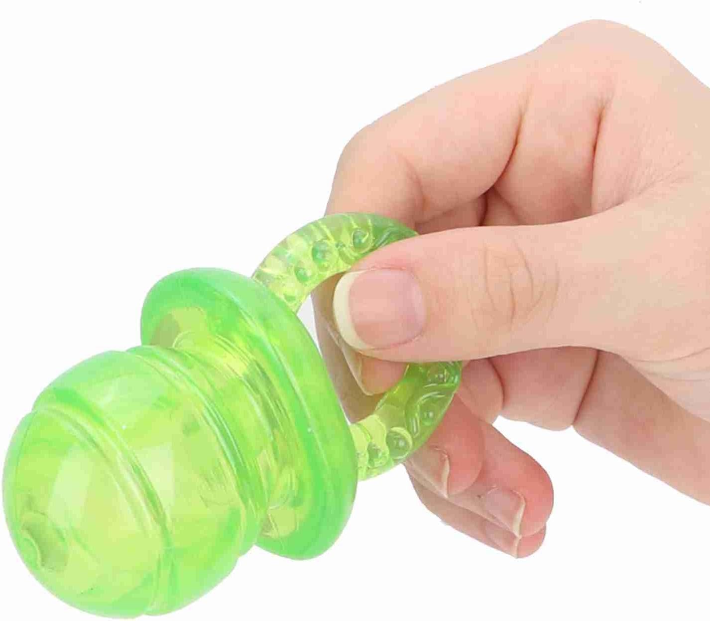 5 Pcs Pet Dog Chew Toy, Dog Squeak Toys, Pacifier Shaped Chew Toy, Interactive Chew Toy for Pet Dogs Teether Teething (Green)