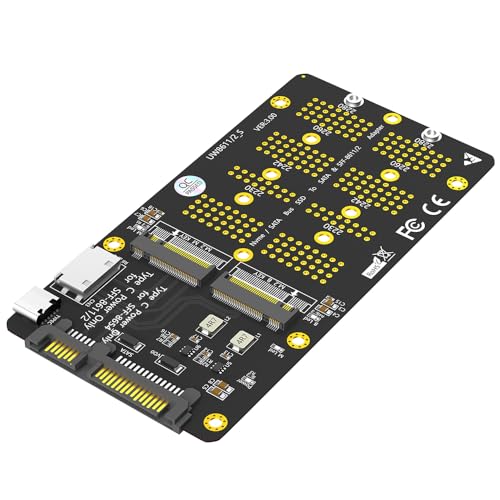 Sintech Combo M.2 NVMe SSD to Oculink SFF-8611/8612,NGFF SATA to SATA Adapter Card