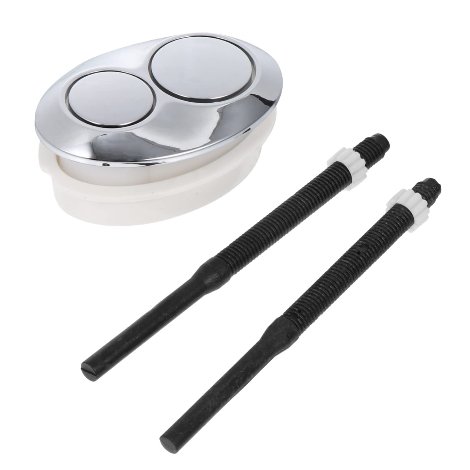 DOITOOL 2 pcs Toilet Accessories Water Saver Toilet Flush Button Toilet Tank Button Dual Flush Button Toilet Water Tank Button Flushing Toilet Button Toilet Tank lid Cover Sink abs