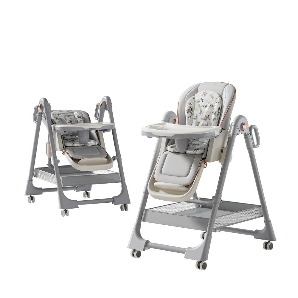 Convertible Quick Fold Baby Highchair, Grey