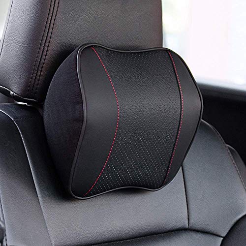 Car Headrest,Car Seat Neck Rest Pillow,Comfort Headrest Cushion for Chair,100% Memory Foam Cervical Support,Leather Headrest for Driving,Relieve Neck Pain,Neck Supports for Car(Black) Car Headrest,Car Seat Neck Rest Pillow,Comfort Headrest Cushion for Chair,100% Memory Foam Cervical Support,Leather Headrest for Driving,Relieve Neck Pain,Neck Supports for Car(Black)