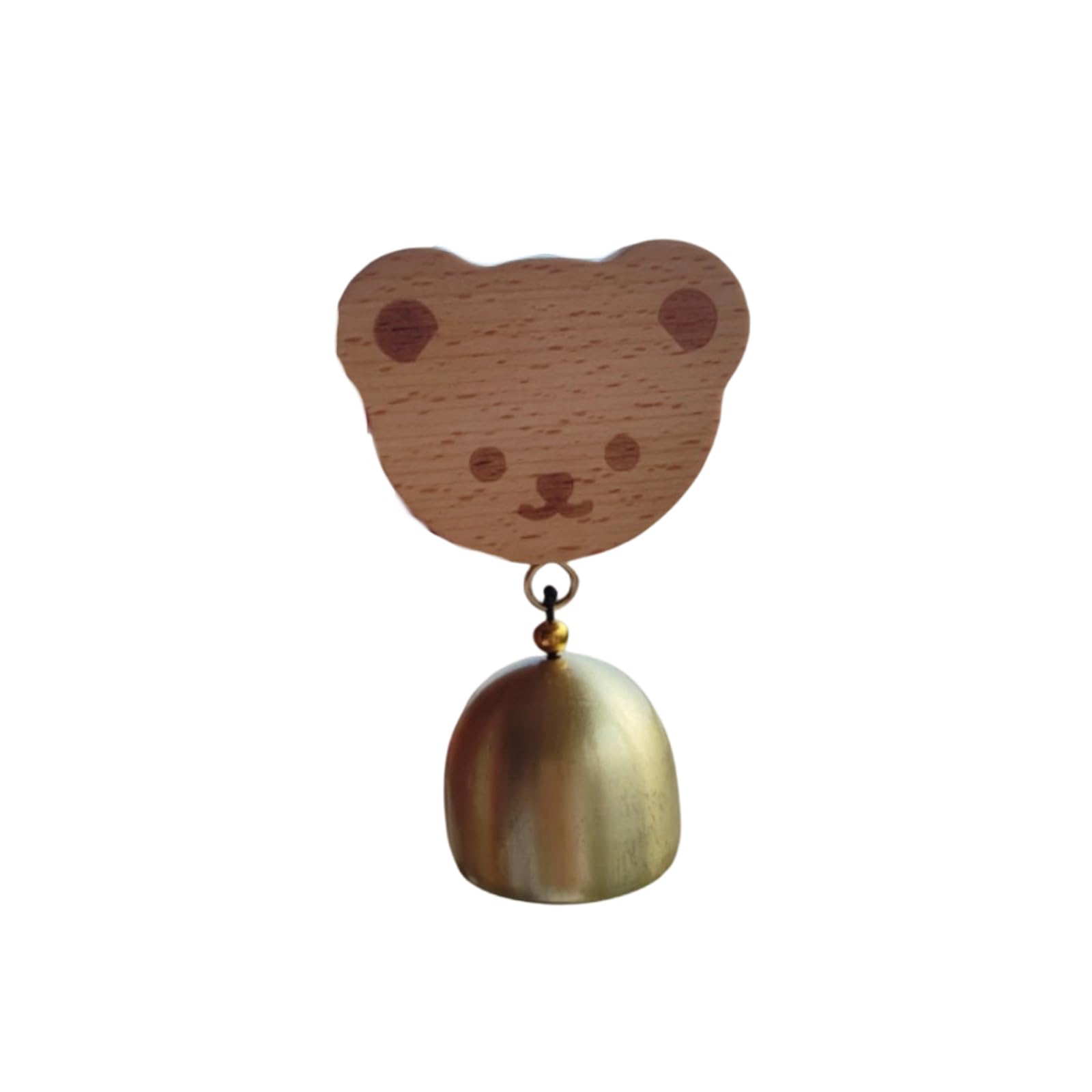 ordinarYone Easy Installation Adhesive Mount Doorbell Wooden Animal Shopkeeper Bells Door Chimes Without Tool Required Simple Setups