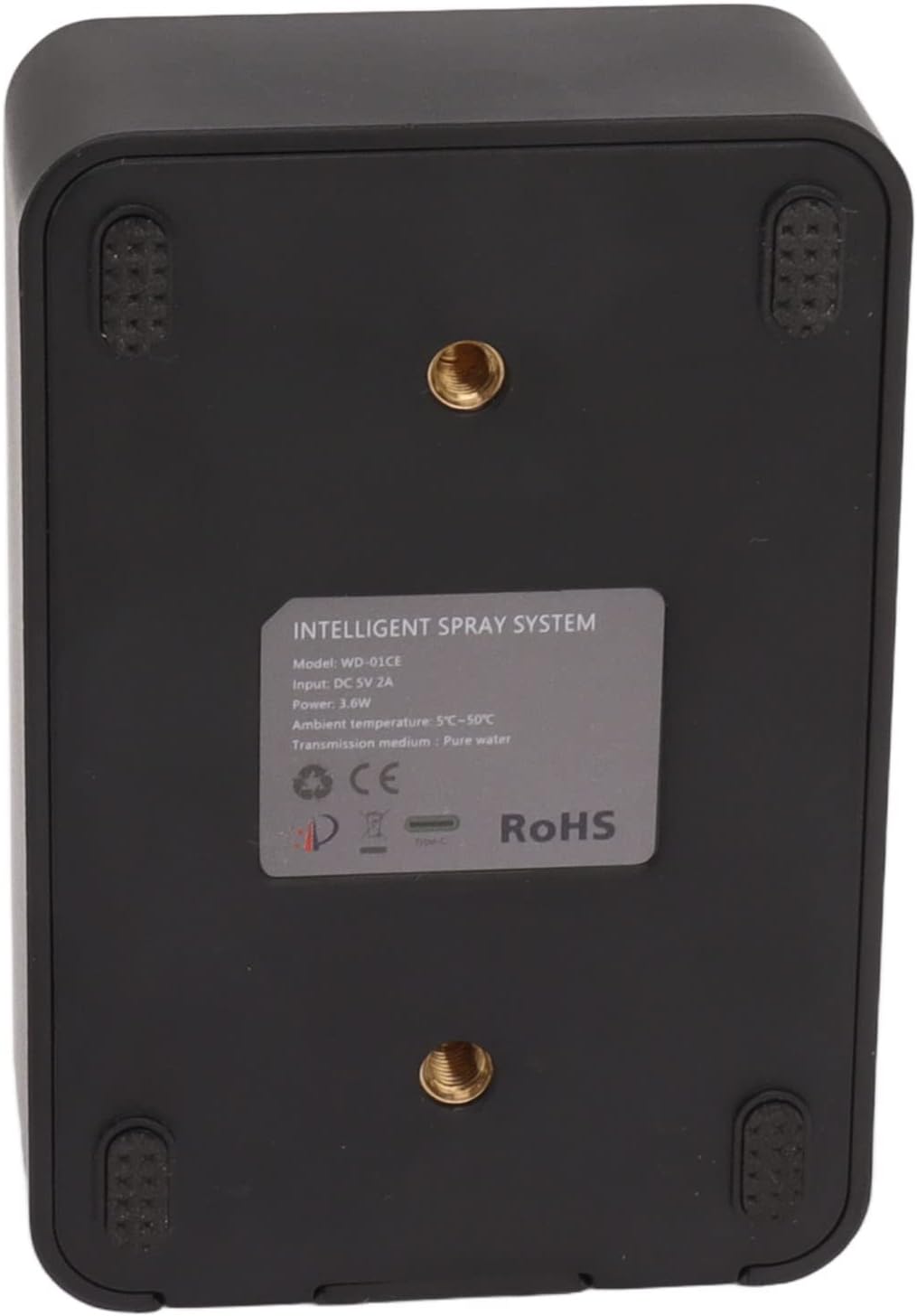 Reptile Mist System, Acrylic EVA Cushion Foot Pad Remote Control Intelligent Timing Spray Reptile Humidifier (US Plug)