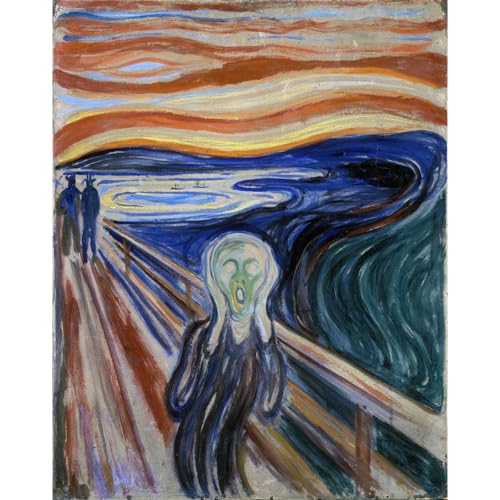 The Scream impression sur toile pour décoration salon et bureau