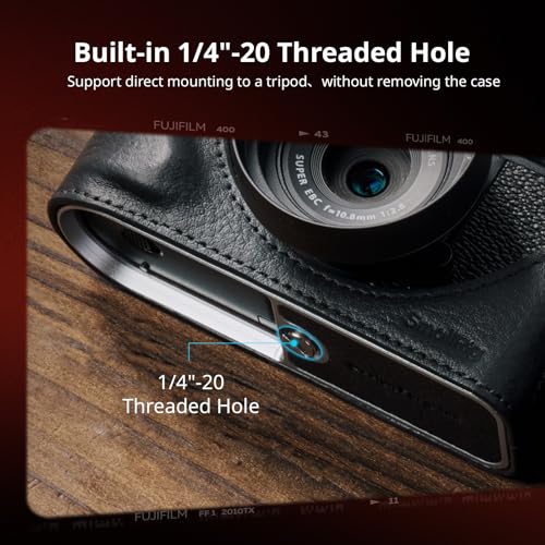 Kit funda de cuero SMALLRIG para FUJIFILM X Half estilo retro miniatura 5