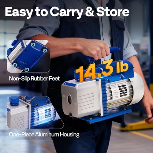 Bomba de Vacío AC Kit con Manómetro y Mangueras miniatura 4