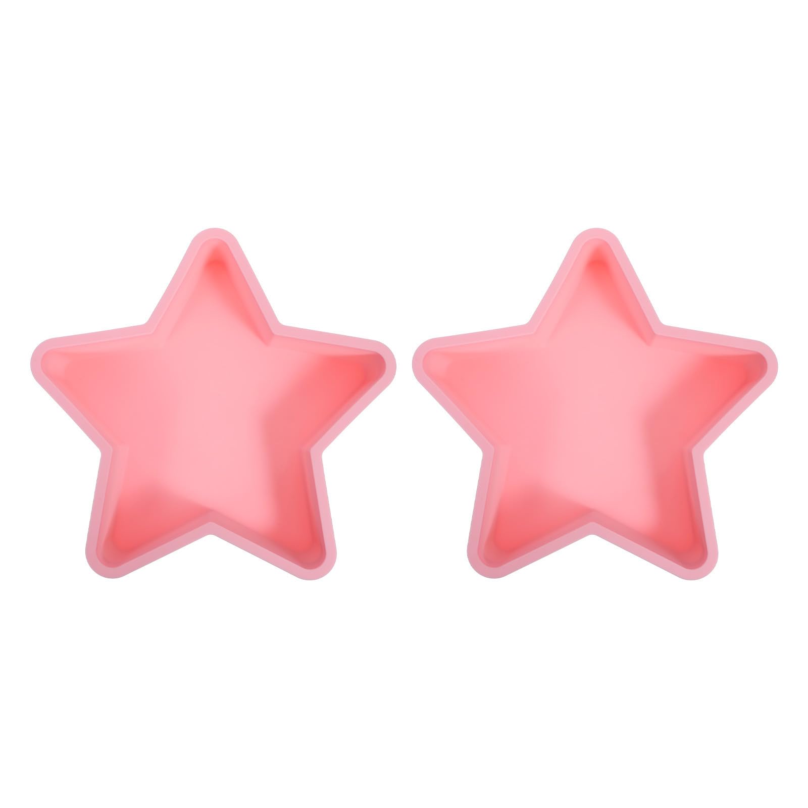 Zerodeko 2 stampi in silicone a forma di stella per pancake, stampo per