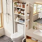 Design intelligent : ce support de rangement au-dessus des toilettes dispose d'étagères de 22 cm de large pour un rangement accru, libérant de l'espace pour une variété d'articles. Le design de drainage perforé élimine l'accumulation d'eau et permet un stockage et un drainage optimaux