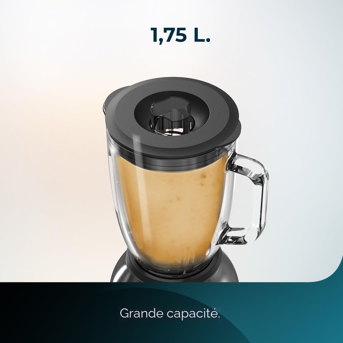 Cecotec Mixeur Blender Power Black Titanium 2200MAX Prodigy. 2200 W, 6 Lames en Acier Inoxydable, Hache-glace, Fonction Turbo, Fonction Smoothie, Fonction AutoClean