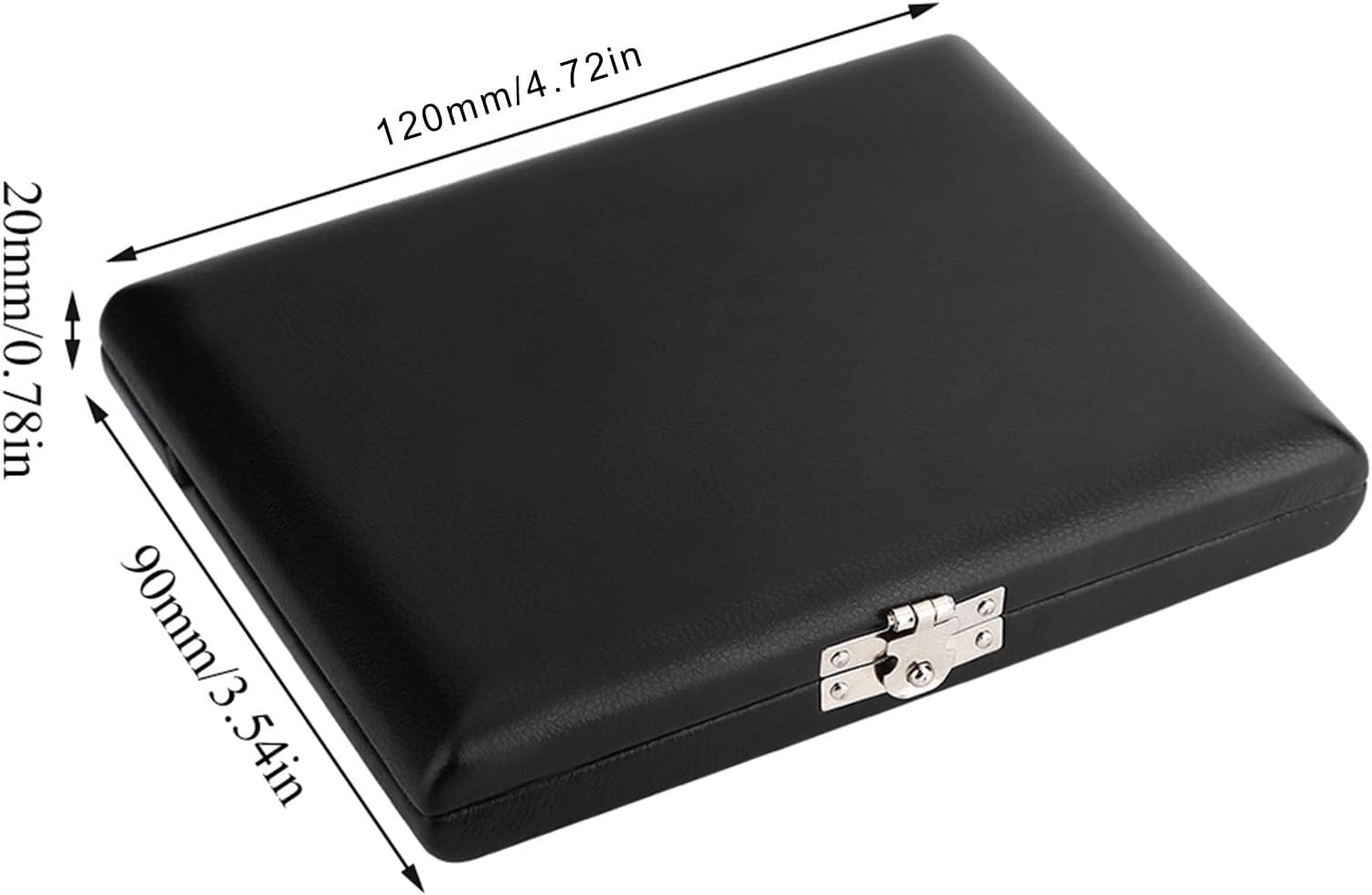 Estuche para Cañas de Clarinete y Saxofón, Funda de Cuero PU con Ranuras para 6 Cañas 120 x 90 x 20mm