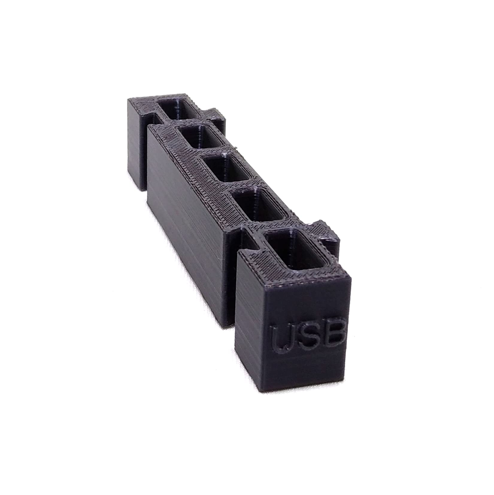 CERO 3D Printed USB Holder (Black PLA Plastic)-image-43