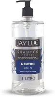 Shampoo Profissional Neutro Sem Sal Jay Luc 1L, Jay'Luc Cosméticos, Xampu De Cabelo Profissional Neutro Sem Sal, Incolor, Todos Os Tipos De Cabelos, Limpa E Protege, Com Válvula Pump