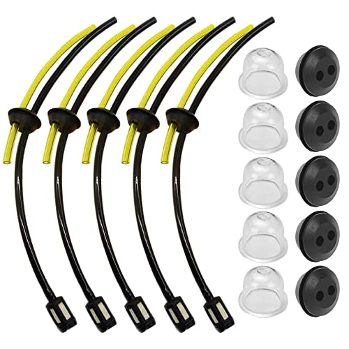 Tuyaux D'essence Avec Filtre,Universel Filtre à Essence kit,Tuyau de Carburant Pour Débroussailleuse,Durites D'essence de Tondeuses Avec Poire d...