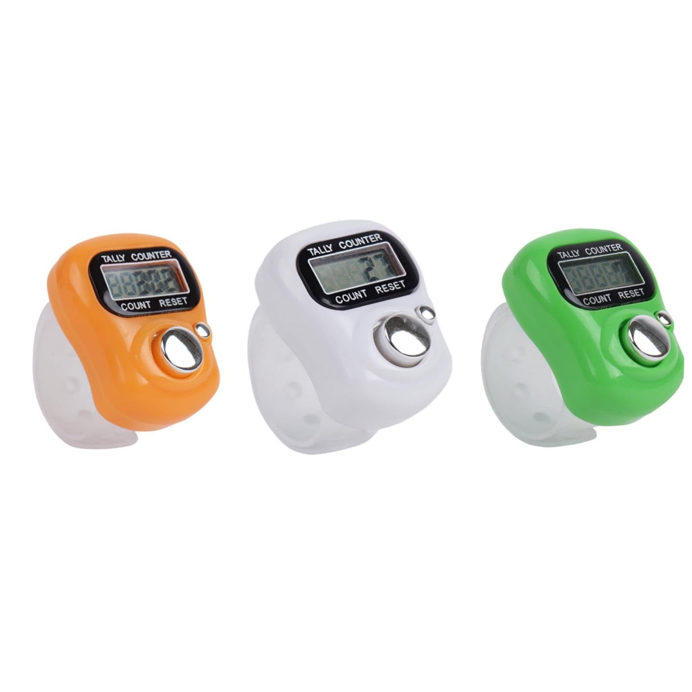 Aim Emporium Small Digital Hand Tally Counter Pack of 3 Color (Orange White and Green) (B0CWDGSLW2) Amazon Price History, Amazon Price Tracker