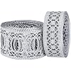 CraftyCrocodile Metal Ribbons for Decor Crafting - 2 x 3 Yards and 1 1/4 x 3 Yards Long, Bundle