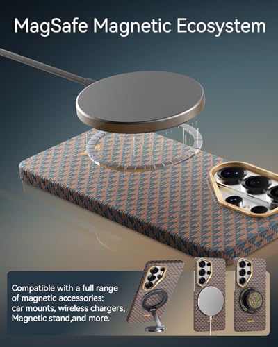 RAPTIC Aramid Skin for S26 Ultra Case, Compatible with MagSafe, Non-Slip & Ultra Slim Light Case for S26 Ultra Case with Caseless Feeling, 1500D Aramid Fiber AeroWoven Textures, Destiny - image 7
