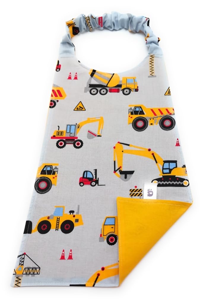 Serviette cantine enfant élastique, serviette maternelle, grand bavoir