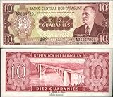 Prophila Collection Paraguay Pick-No.: 196b Nueva 1952 10 Guaranies (Billetes de Banco para coleccionistas - sin Medio de Pago)
