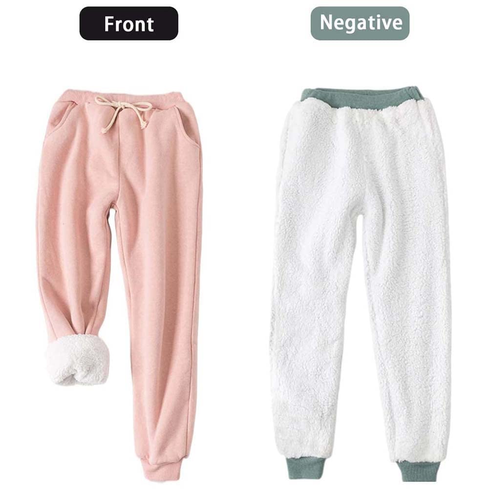 SIYAN Pantalones Largos De Jogging For Mujer, Holgados, De Cintura Alta Y Con Bolsillos, De Forro Polar, For Entrenamiento, Hip Hop Y Yoga.