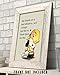 My Friends Are Bad Influence Funny Wall Art Poster - Sarcastic Charlie Brown Quotes Wall Art Decor for Home, Office, Studio, Living Room, Bedroom or Kitchen (Whimsical, 8 x 10 inches)