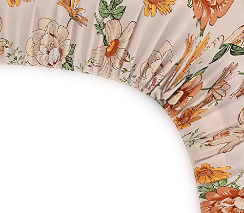 Image of KAWI Cotton Blend Elastic Fitted Bedsheet Queen Size Double Bed (78 inchX 72 inch) - Pink Color.