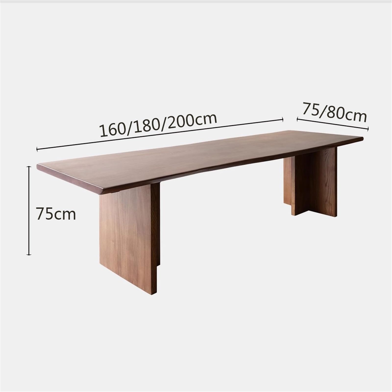 Acrittura Scrivania for PC in legno massello, grande e moderno, semplice ufficio domestico(L)