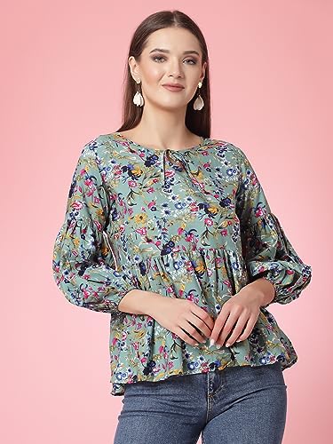 Image of OOMPH! Women's Floral Relaxed Fit Tunic Shirt