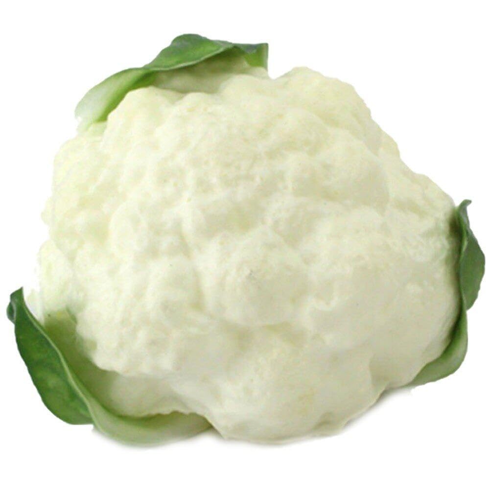 Sanfly Simulation Realistic Food Model Artificial Broccoli Cauliflower Fake Vegetables for Kitchen Home Party Halloween Decoration Display Prop