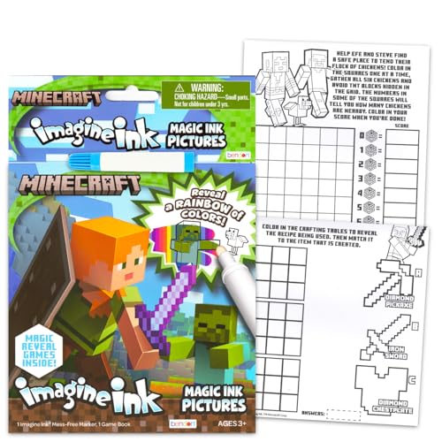 12 Magic Ink Coloring Books