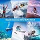 52 in 1 Zubehörset für GoPro Hero 8 Schwarz, wasserdichtes Gehäuse 3 Filter Gummigehäuse Brust-/Kopf-/Handschlaufe Fahrrad-/Auto-Rucksack-Clip für Hero 8