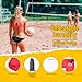 DDVLG Beach Volleyball Lines for Sand or Grass, 2inch Sand Volleyball Boundary Lines for Beach Court 26.3'x52.6' [Doubles 2V2], Highly Visible, All-Weather, with Metal Anchors & Sand Bags - Red