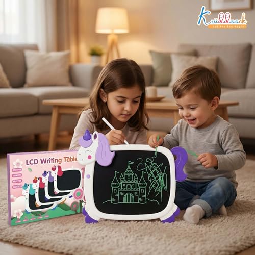 Image of Unicorn LCD Writing Magic Tablet 8.9 Inch, Electronic Drawing Pad for Kids, Preschool Early Education Toy, Toddler Travel Game for Boys & Girls, Birthday Gift for 3 4 5 6 7 8 9 Year