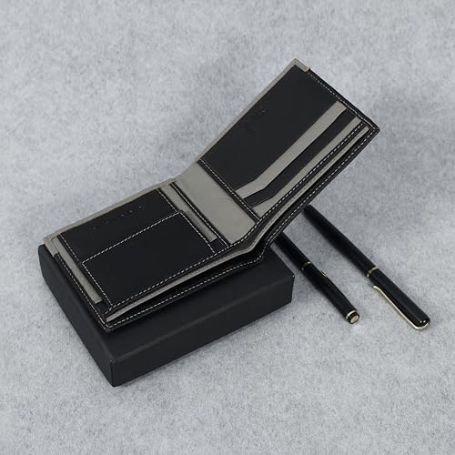 Bilfold Wallets For Men With 2 Hidden Compartment | Credit Card Wallet | Leather Wallet For Men | RFID Men's Wallet | With Coin Pocket (Black)2