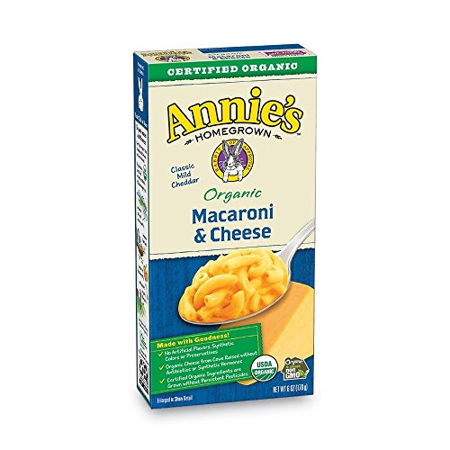 Annie's Organic Classic Mild Cheddar Macaroni & Cheese, 12 Boxes, 6oz