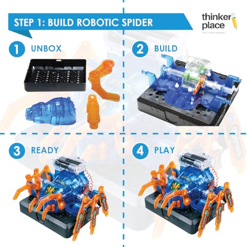 Image of Robotic Spider DIY Kit | Build, Learn & Play | STEM Toy for Kids Age 8+ | Robotics Learning Kit with AR Experience | Fun Educational Game