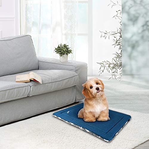KROSER Hundebett mittelgroßer Waschbar 76x51cm, Hundedecke, Hundematte Sommer und Winter, Weiches Hundekissen für Mittlere Hunde bis zu 20 Kg